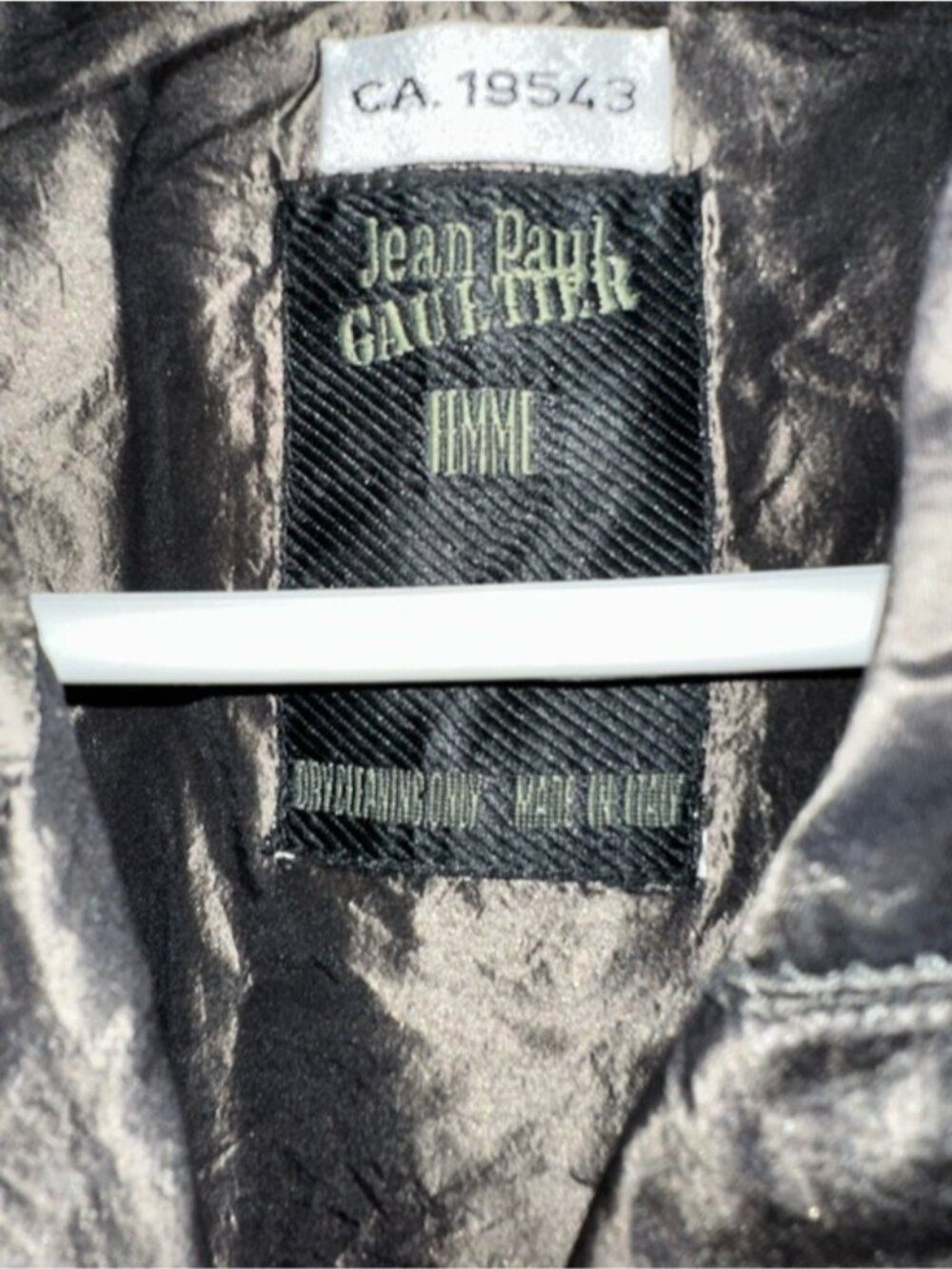 JEAN PAUL GAULTIER Femme metallic double breast sinch waist blazer dress jacket - Picture 9 of 12